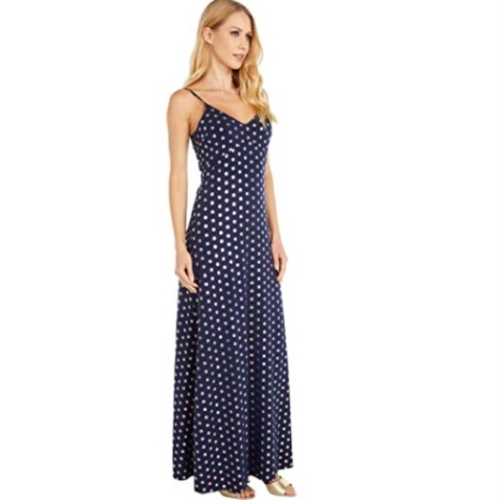 Michael Kors Mini Medallion Slip Maxi Dress